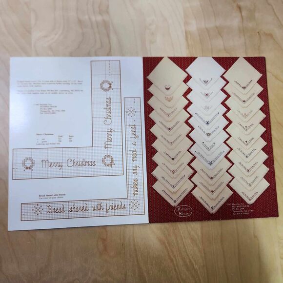 Lot of 5 Vintage Bread Cloths Cross Stitch Pattern Booklets Primitive Kitchen - Picture 3 of 7